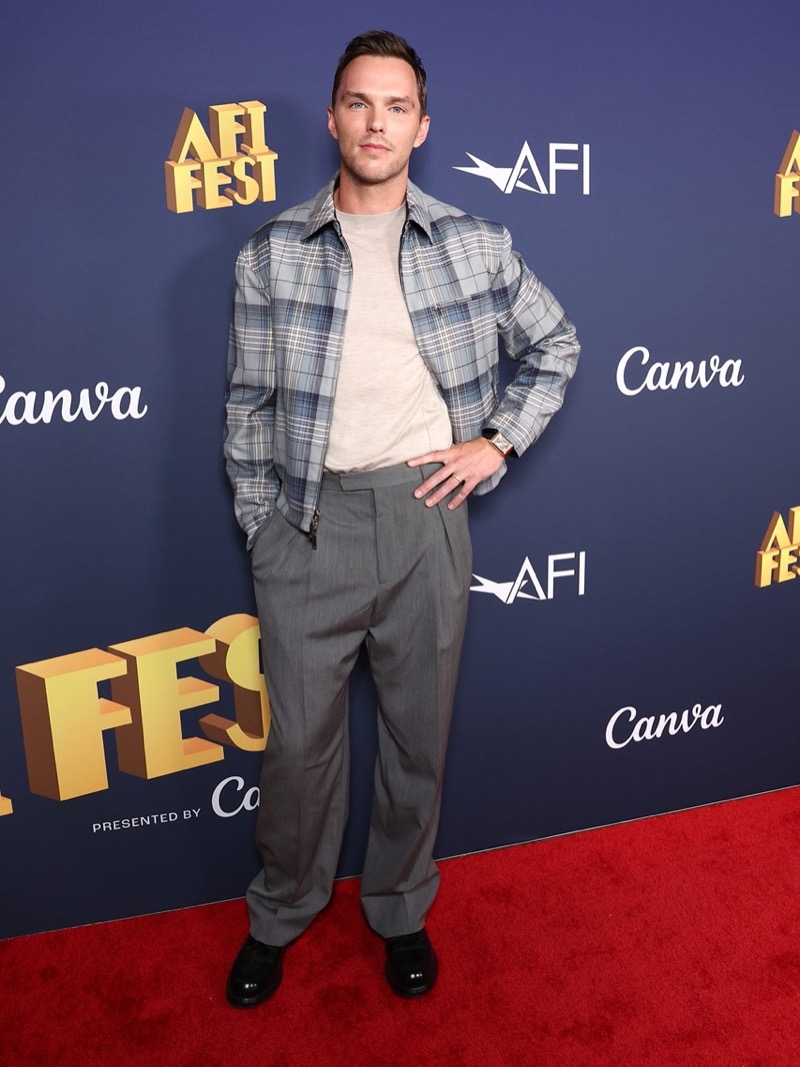 Nicholas Hoult wears Dior at the AFI Fest.