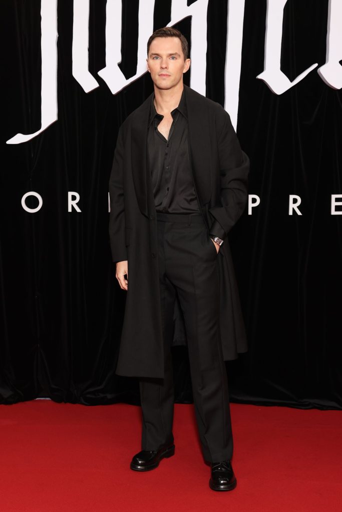 Nicholas Hoult Black Dior Outfit